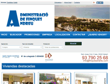 Tablet Screenshot of finquesandreu.com